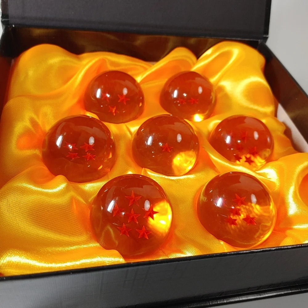 Anime DragonBall set of 7 Star Crystal Dragon Balls Collection Set with Gift Box - Picture 8 of 10